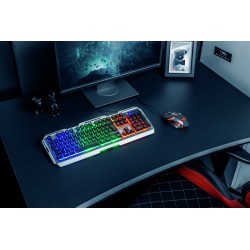 Kit TASTATURA si Mouse TRUST - gaming, "GXT 845 Tural", cu fir, 104 taste, format standard, switch , USB, negru, "TR-22457" (tim