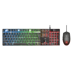 Kit TASTATURA si Mouse TRUST - gaming, "GXT 838 Azor", cu fir, 104 taste, format standard, switch , USB, negru, "TR-23289" (timb