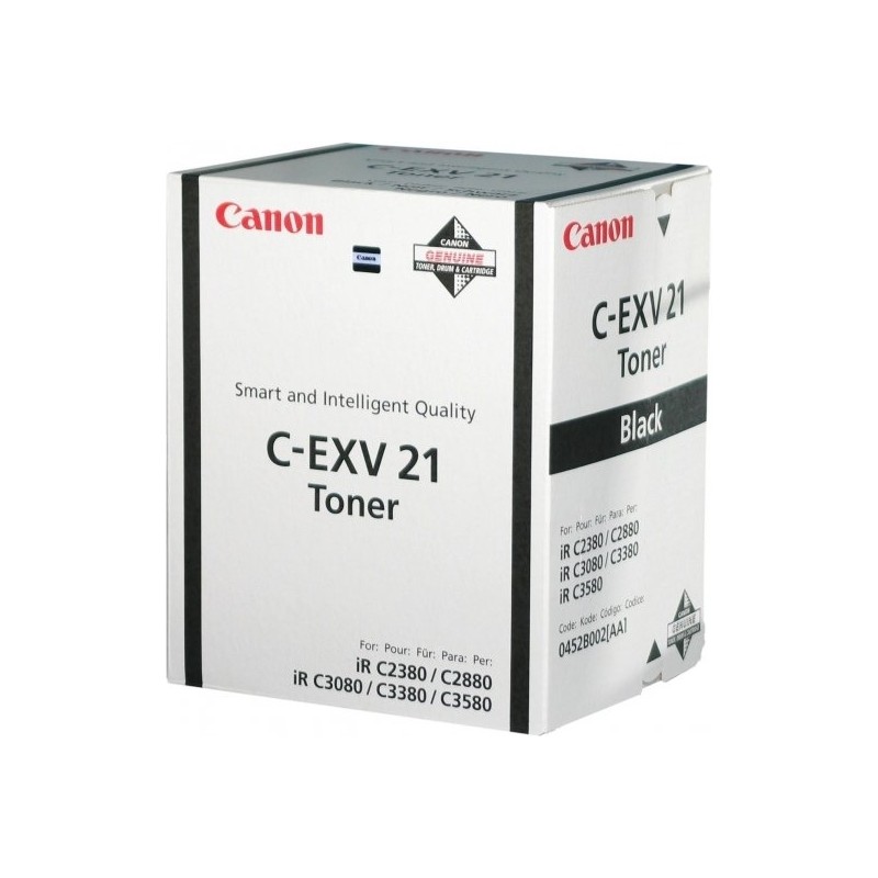 Toner Original Canon Black, EXV21BK, pentru IR C2380I|IR C2880|IR C2880I|IR C3080|IR C3080I|IR C3380|IR C3380I|IR C3580|IR C3580