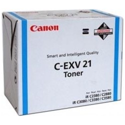 Toner Original Canon Cyan, EXV21C, pentru IR C2380I|IR C2880|IR C2880I|IR C3080|IR C3080I|IR C3380|IR C3380I|IR C3580|IR C3580, 