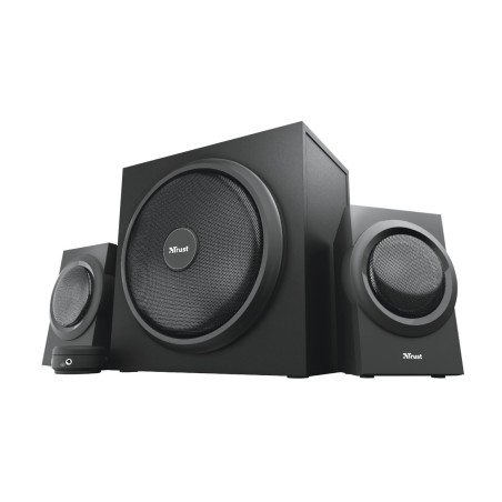 BOXE TRUST, "Yuri " 2.1, RMS: 60 W (2x 15W, 1 x 30W) negru, "TR-23696"  (timbru verde 2.00 lei)