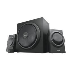 BOXE TRUST, "Yuri " 2.1, RMS: 60 W (2x 15W, 1 x 30W) negru, "TR-23696"  (timbru verde 2.00 lei)