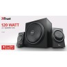 BOXE TRUST, "Yuri " 2.1, RMS: 60 W (2x 15W, 1 x 30W) negru, "TR-23696"  (timbru verde 2.00 lei)