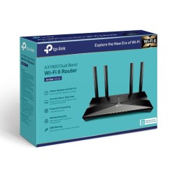 ROUTER TP-LINK wireless 1800Mbps,1 x WAN Gigabit, 4 porturi LAN Gigabit, port USB 2.0,  2.4 GHz/5 GHz dual band, 4 antene extern