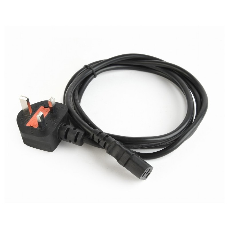 CABLU alimentare GEMBIRD 1.8m, intrare Shucko UK 3pin, iesire C13, 5A, bulk, black, "PC-187" (timbru verde 0.8 lei)