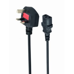 CABLU alimentare GEMBIRD 1.8m, intrare Shucko UK 3pin, iesire C13, 5A, bulk, black, "PC-187" (timbru verde 0.8 lei)