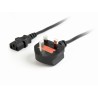 CABLU alimentare GEMBIRD 1.8m, intrare Shucko UK 3pin, iesire C13, 5A, bulk, black, "PC-187" (timbru verde 0.8 lei)