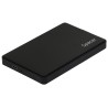 RACK extern SPACER, pt HDD/SSD, 2.5 inch, S-ATA, interfata PC USB 3.1 Type C, plastic, negru, "SPR-TYPE-C-01" (timbru verde 0.8 