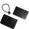 RACK extern SPACER, pt HDD/SSD, 2.5 inch, S-ATA, interfata PC USB 3.1 Type C, plastic, negru, "SPR-TYPE-C-01" (timbru verde 0.8 