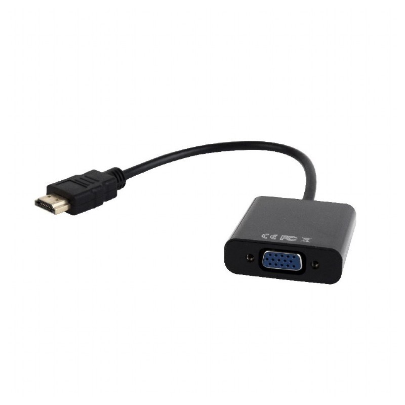 CABLU video SPACER, HDMI (T) la VGA (M), 15cm, rezolutie maxima Full HD (1920 x 1080) la 60Hz, converteste semnal digital HDMI i