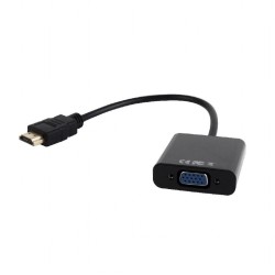CABLU video SPACER, HDMI (T) la VGA (M), 15cm, rezolutie maxima Full HD (1920 x 1080) la 60Hz, converteste semnal digital HDMI i