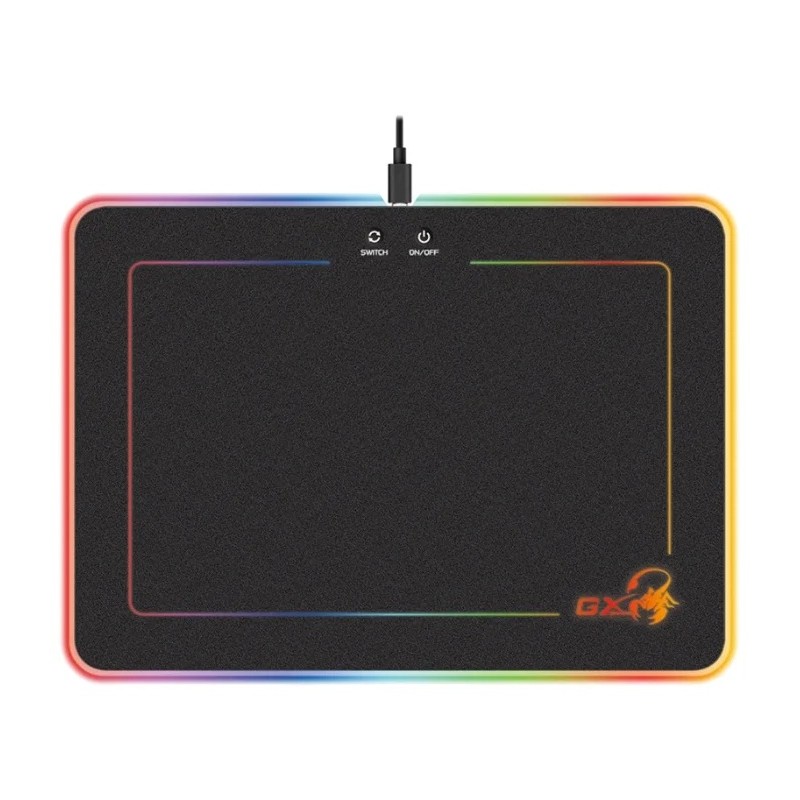 Mouse PAD GENIUS, "GX-Pad 600H RGB", gaming , cu led, cauciuc si material textil, 320 x 250 x 5.5 mm, negru , iluminat RGB, "312