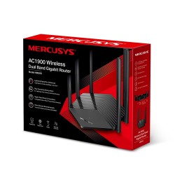 ROUTER MERCUSYS wireless  1900Mbps, 2 porturi LAN Gigabit, 1 port WAN Gigabit, Dual Band AC1900 6 x antena externa, "MR50G"  (ti