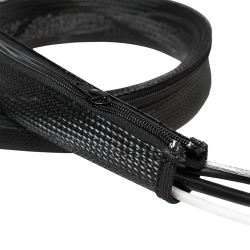 MANSON protectie cabluri LOGILINK, cu fermoar, diametru 20mm, 2m, negru, "KAB0047"