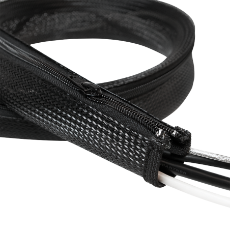 MANSON protectie cabluri LOGILINK, cu fermoar, diametru 20mm, 2m, negru, "KAB0047"