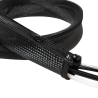 MANSON protectie cabluri LOGILINK, cu fermoar, diametru 20mm, 2m, negru, "KAB0047"