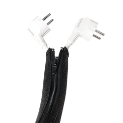 MANSON protectie cabluri LOGILINK, cu fermoar, diametru 20mm, 2m, negru, "KAB0047"