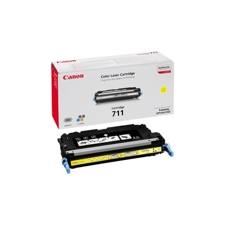 Toner Original Canon Yellow, CRG-711Y, pentru LBP-5300|LBP-5360|MF-9130|MF-9170|MF-9220|MF-9280, 6K, (timbru verde 1.2 lei) , "C