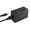 HUB extern LOGILINK, porturi USB: USB 3.0 x 3, conectare prin USB 3.0, alte porturi: SD, MicroSD, M2, MS Duo/Pro, CF, negru, "CR