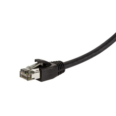 PATCH CORD S/FTP LOGILINK Cat8.1, LSZH, cupru, 10 m, negru, AWG26, dublu ecranat "CQ8093S" (timbru verde 0.18 lei)