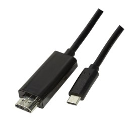 CABLU video LOGILINK, adaptor USB 3.1 Type-C (T) la HDMI (T), 3m, rezolutie maxima 4K UHD (3840 x 2160) la 60 Hz, negru, "UA0330