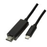 CABLU video LOGILINK, adaptor USB 3.1 Type-C (T) la HDMI (T), 3m, rezolutie maxima 4K UHD (3840 x 2160) la 60 Hz, negru, "UA0330