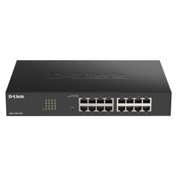 SWITCH D-LINK SMART 16 porturi Gigabit  carcasa metalica, rackabil, "DGS-1100-16V2" (timbru verde 2 lei)