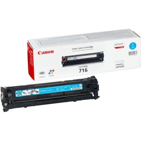 Toner Original Canon Cyan, CRG-716C, pentru LBP-5050|MF-8030|MF-8040|MF-8050|MF-8080, 1.5K, (timbru verde 1.2 lei) , "CR1979B002