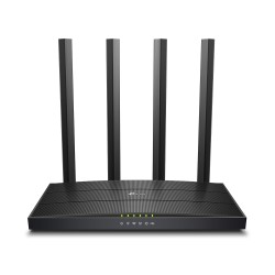 ROUTER TP-LINK wireless 1200Mbps, 4 porturi 10/100/1000Mbps,1 x WAN Gigabit, 4 antene externe, Dual Band AC1200 "Archer C6U" (ti
