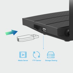 ROUTER TP-LINK wireless 1200Mbps, 4 porturi 10/100/1000Mbps,1 x WAN Gigabit, 4 antene externe, Dual Band AC1200 "Archer C6U" (ti