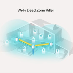 MESH TP-LINK, wireless, router AX1800, pt interior, 1800 Mbps, port LAN, WAN, 2.4 GHz | 5 GHz, antena interna x 4, standard 802.