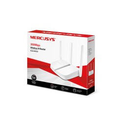 ROUTER MERCUSYS wireless  300Mbps, 4 porturi 10/100Mbps, 3 x antene externe "MW305R*"(timbru verde 0.8 lei)