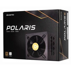 SURSA Chieftec Polaris 750 W, modulara, certificare 80 Plus Gold, ventilator 120 mm x 1, PCI-E 6+2 pin x 4, SATA x 8, "PPS-750FC