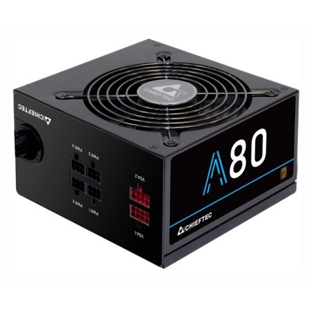 SURSA Chieftec A-80 650 W, semi-modulara, certificare 80 Plus Bronze - compatibila, ventilator 120 mm x 1, PCI-E 6+2 pin x 2, SA