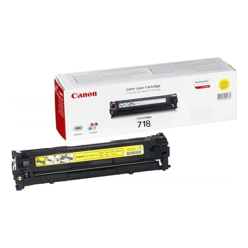 Toner Original Canon Yellow, CRG-718Y, pentru LBP-7200|LBP-7210|LBP-7660|LBP-7680|MF-8330|MF-8340|MF-8350|MF-8360|MF-8380|MF-854