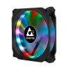 SET 3 VENTILATOARE CHIEFTEC PC 120x120x25 mm, ADD RGB LED, 3 buc. in pachet &amp; HUB &amp; telecomanda "CF-3012-RGB"