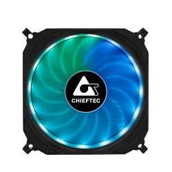 SET 3 VENTILATOARE CHIEFTEC PC 120x120x25 mm, ADD RGB LED, 3 buc. in pachet &amp; HUB &amp; telecomanda "CF-3012-RGB"