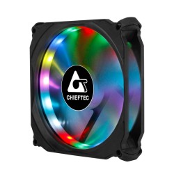 SET 3 VENTILATOARE CHIEFTEC PC 120x120x25 mm, ADD RGB LED, 3 buc. in pachet &amp; HUB &amp; telecomanda "CF-3012-RGB"