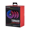 SET 3 VENTILATOARE CHIEFTEC PC 120x120x25 mm, ADD RGB LED, 3 buc. in pachet &amp; HUB &amp; telecomanda "CF-3012-RGB"