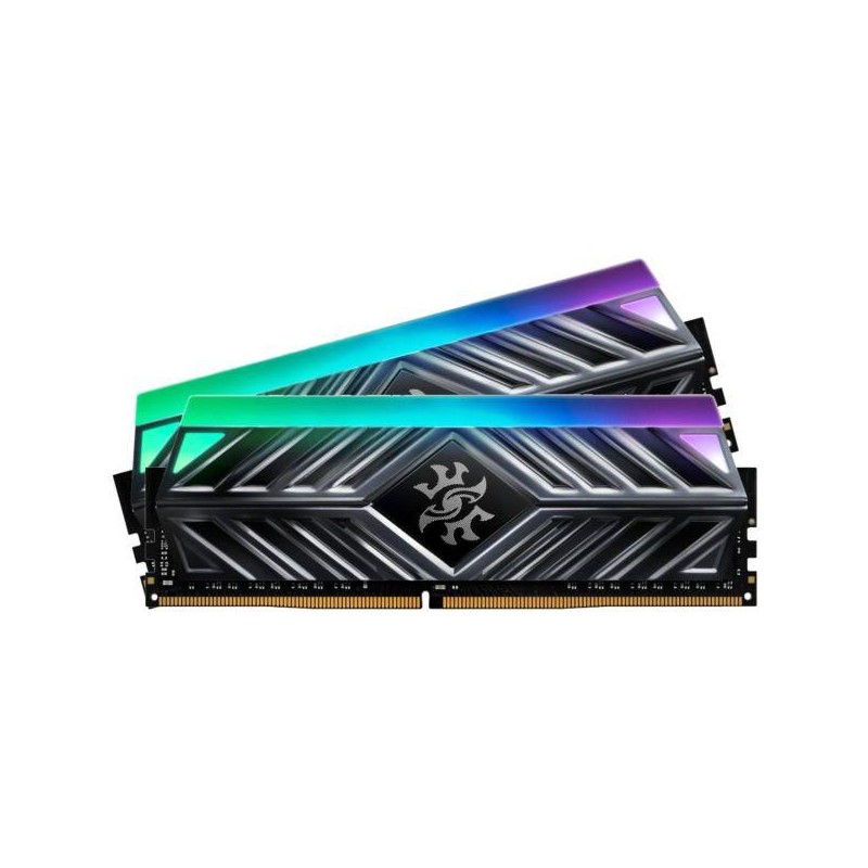 Memorie DDR Adata - gaming DDR4 8 GB, frecventa 2666 MHz, 1 modul, radiator, iluminare RGB, "AX4U266638G16-ST41"