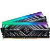 Memorie DDR Adata - gaming DDR4 8 GB, frecventa 2666 MHz, 1 modul, radiator, iluminare RGB, "AX4U266638G16-ST41"