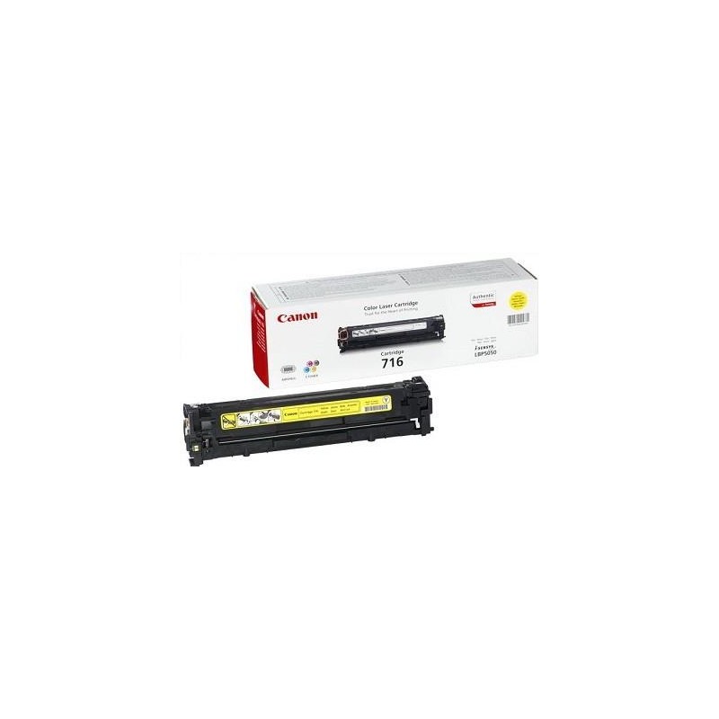 Toner Original Canon Yellow, CRG-716Y, pentru LBP-5050|MF-8030|MF-8040|MF-8050|MF-8080, 1.5K, (timbru verde 1.2 lei) , "CR1977B0