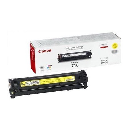 Toner Original Canon Yellow, CRG-716Y, pentru LBP-5050|MF-8030|MF-8040|MF-8050|MF-8080, 1.5K, (timbru verde 1.2 lei) , "CR1977B0
