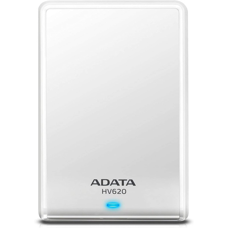 HDD extern ADATA 2 TB, HV620, 2.5 inch, USB 3.0, alb, "AHV620-2TU3-CWH" (timbru verde 0.8 lei)