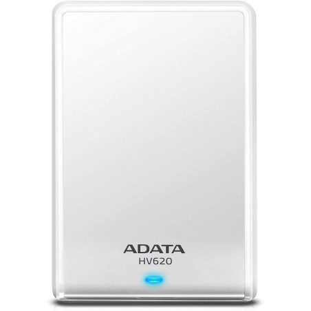 HDD extern ADATA 2 TB, HV620, 2.5 inch, USB 3.0, alb, "AHV620-2TU3-CWH" (timbru verde 0.8 lei)