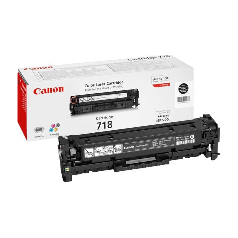 Dual-Pack  Original Canon Black, CRG-718B, pentru LBP-7200|LBP-7210|LBP-7660|LBP-7680|MF-8330|MF-8340|MF-8350|MF-8360|MF-8380|MF