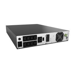 UPS NJOY, "Aster 3000", Online cu sinusoida pura, rack, 3000VA/2700W, AVR, IEC x 8, 6 x baterie GP09122L, display LCD, back-up 1