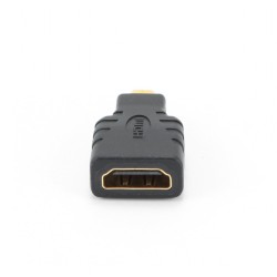 ADAPTOR video GEMBIRD, HDMI (M) la Micro-HDMI (T), conectori auriti, black, "A-HDMI-FD" (timbru verde 0.08 lei)