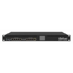 ROUTER MIKROTIK, porturi Gigabit x 10, CPU 2x1.4 GHZ, 1GB RAM, USB 3.0 LCD, rackabil 1U 19", "RB3011UiAS-RM" (timbru verde 0.8 l