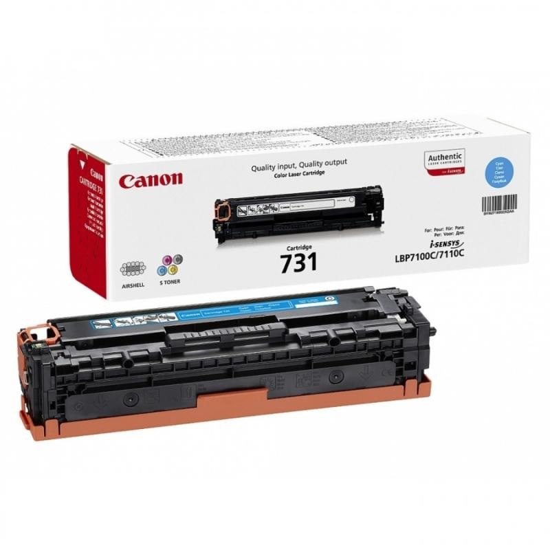 Toner Original Canon Cyan, CRG-731C, pentru LBP-7100|LBP-7110|MF-8230|MF-8280|MF-623|MF-628, 1.5K, (timbru verde 1.2 lei) , "CR6